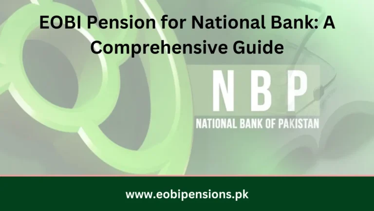 EOBI Pension for National Bank