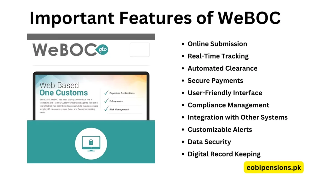 WeBoc Login Features