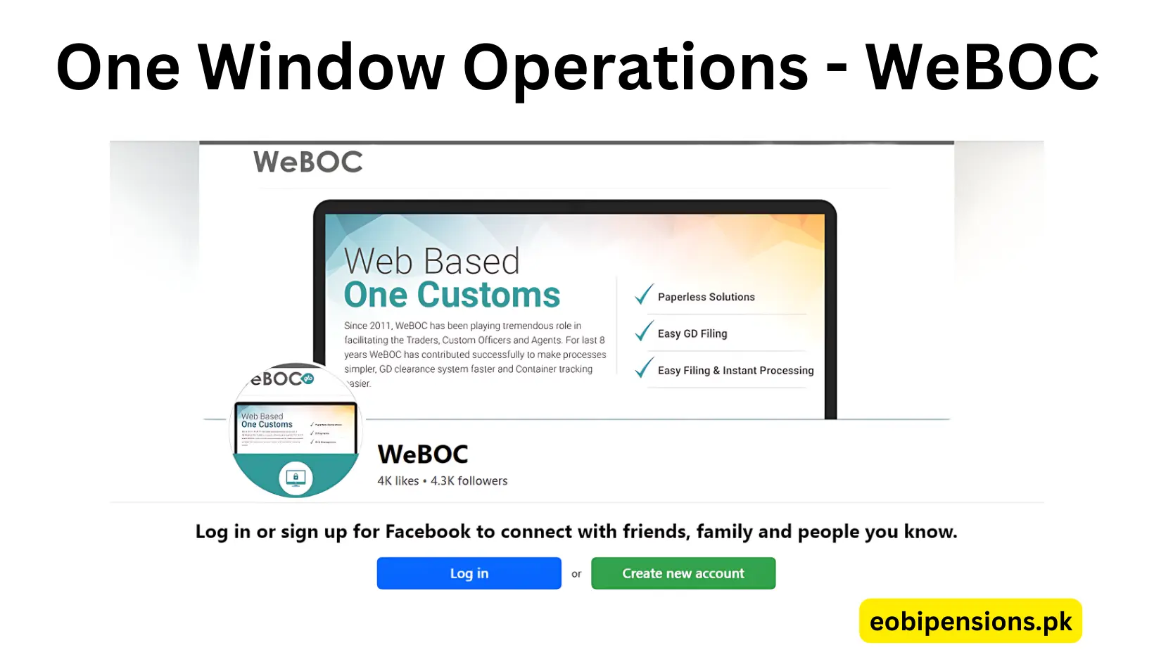 WeBOC Login