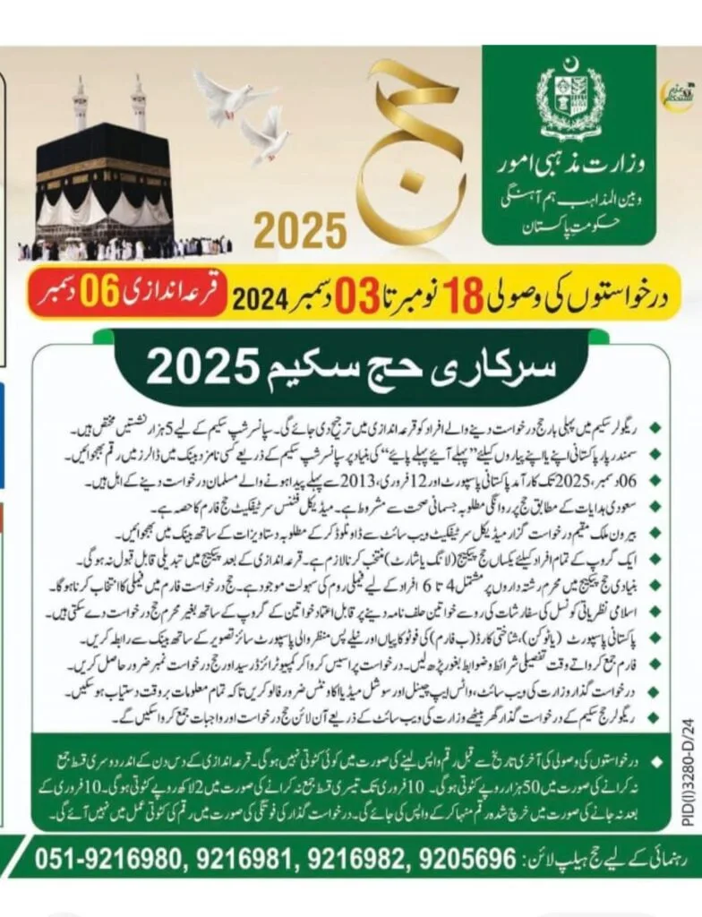 Sarkari Hajj Scheme 2025